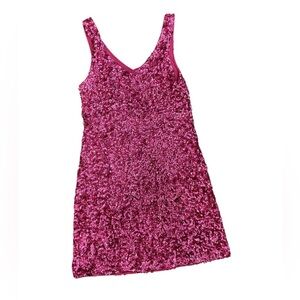 Valentines Day Cupids Sequined Love Dress. 
Hot pink sparkle by Amber Blue
